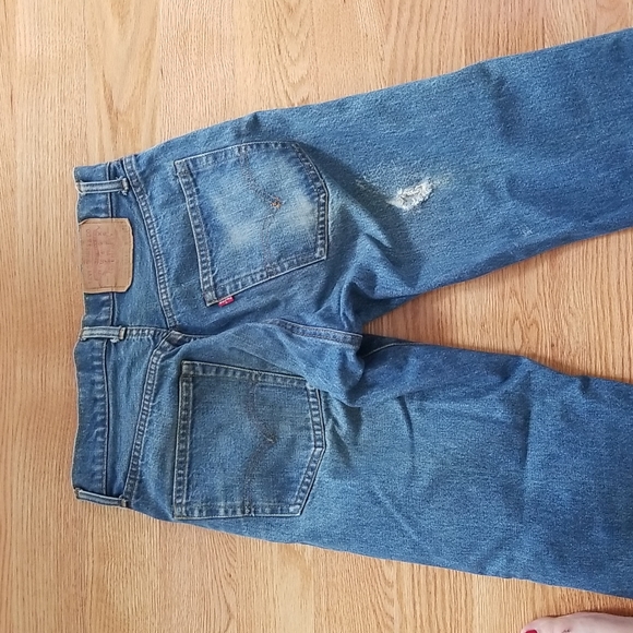 Vintage, Levi's, 505, 30/29 w/ Talon 42 Zipper Pull - Picture 12 of 16